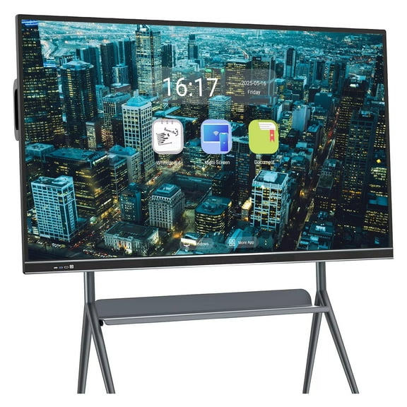 BELNET 86" Conference Smart Interactive Board IR Touch Wireless Projection for Stock Exchanges, Classroom and Office(Include Wall Mount)