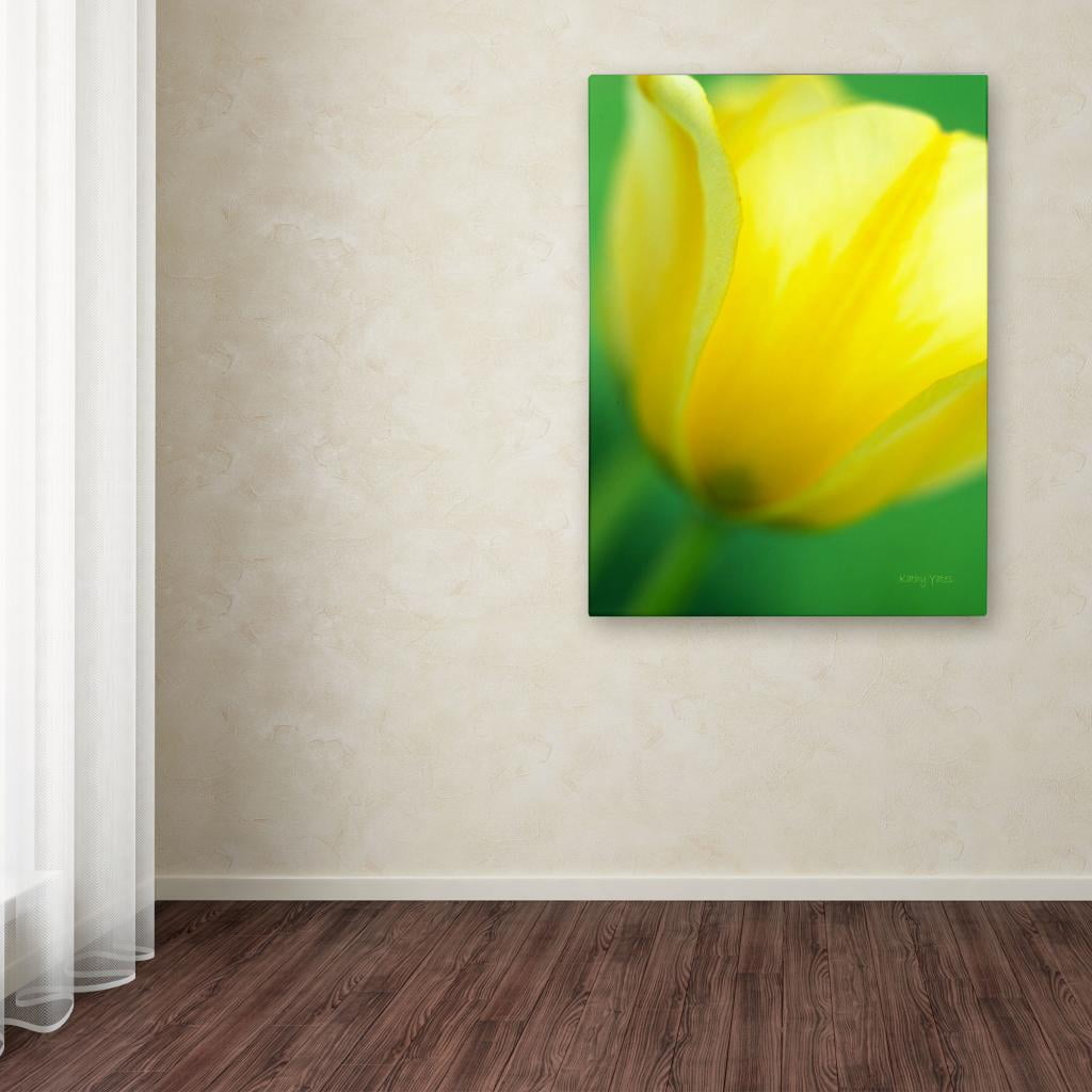 Trademark Fine Art "Hint of a Tulip" Canvas Art by Kathy Yates