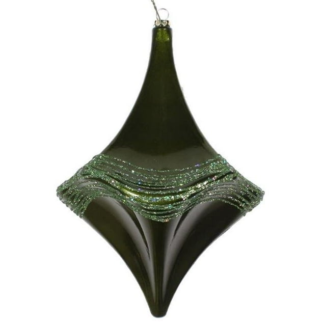 Vickerman MT194064D 8 Po. Ornement Candy Glitter Drop Vert Mousse