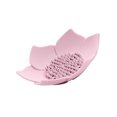 thumbnail image 3 of Yuarrent Jabonera de drenaje de silicona, soporte en forma de loto, jabonera portátil, bandeja de jabón antideslizante, accesorios de baño, 1 ud. Juegos de accesorios de baño Rosado rojo Yuarrent HA003269-03, 3 of 6