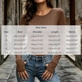 thumbnail image 4 of Solid Color Shirts For Women Women's Long-Sleeve Crew Neck Base Layer Top With Thumbholes Stretchy Fabric Coffee S, 4 of 9