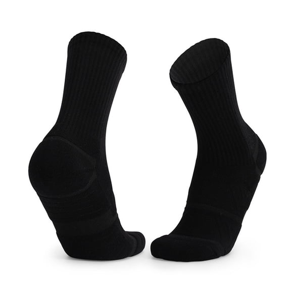 Riecok Mens Athletic Socks Lightweight Cushioned Crew Socks Mid Calf Stretched Soft Comfortable Socks for Travel Hiking and Running