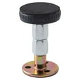 thumbnail image 1 of bedienty 2 Pcs Support Fixe pour Meubles Réglable en Alliage d'Acier Inoxydable Stabilisateur de Lit Mural Auto-Adhésif Butée de Porte Quincaillerie Anti-Vibration Noir G, 1 of 6