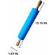thumbnail image 4 of Silicona Rolling Pin Superficie antiadherente Mango de madera 1,97x15,15 (azul) Afortunado Sencillez, 4 of 4