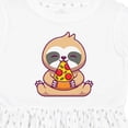 thumbnail image 4 of Inktastic Sloth Pizza Girls Toddler Dress, 4 of 5
