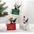 thumbnail image 2 of dajkiuy Mini Mailbox Christmas Tree Ornaments, Funny Money Holders Ornaments, Xmas Vintage Post Box Christmas Hanging Ornaments Holiday Decor, 2 of 4