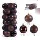 thumbnail image 3 of 24 piezas de decoración para árbol de Navidad, bolas de Navidad, colgantes para fiestas de Navidad, adornos navideños para el hogar, accesorios de bricolaje, 3 of 5