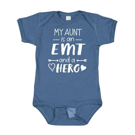 

Inktastic My Aunt is an EMT and a Hero Gift Baby Boy or Baby Girl Bodysuit