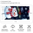 thumbnail image 2 of Christmas Snowman Light and Breathable Chiffon Yarn Silk Scarf - Translucent 180*73 Size for Women, 2 of 6