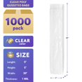 thumbnail image 2 of Clear Plastic Gusset Bags, General Utility 1 Mil, 1000 Count, 5 x 5 x 30 in, 2 of 6