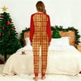 thumbnail image 5 of asdoklhq Women Christmas Pajamas Christmas Fashion Christmas Tree Print Top Pants Wear Red 2X, 5 of 5