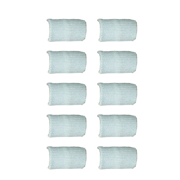 Manga de la yema del dedo Seitruly 10 piezas gris