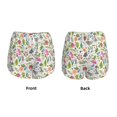 thumbnail image 5 of Lsque Rabbit And Butterfly Printed Women's Running Shorts with Liner Pockets,Elastic Quick Dry Workout Athletic Gym Yoga Shorts,Womens High Waist Shorts-Large, 5 of 9