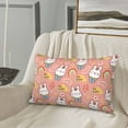thumbnail image 5 of Sikiie Rabbit So Cute Print Plush Pillow Cover, Wrinkle-proof and Stain-resistant Pillow Protector without Pillow Core, Home Decoration-14"x20", 5 of 6