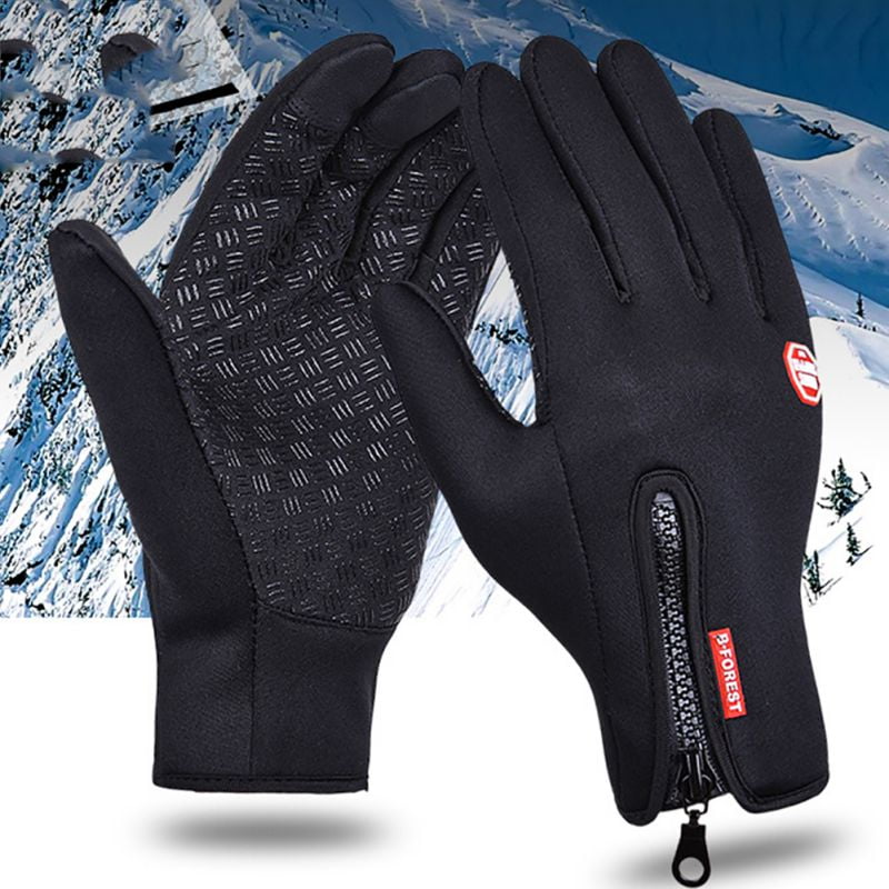 Winter Warm Gloves Touchscreen Windproof Outdoor Cycling Running Bike Gloves 
