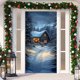 thumbnail image 5 of Tapiz decorativo para puerta con árbol de Navidad, cortina para puerta, tapiz para puerta, decoración para fiestas navideñas, 5 of 7