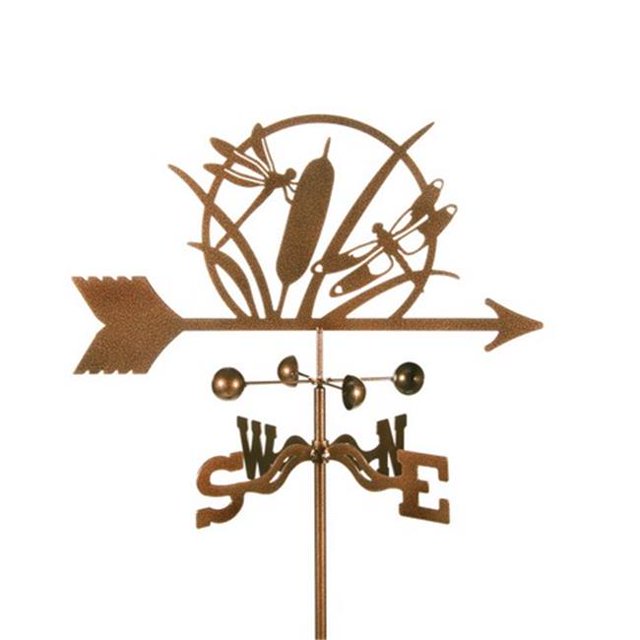 EZ Vane EZ1103-GR Dragonfly Weathervane with Garden Mount