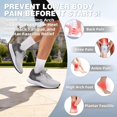 thumbnail image 6 of OrthoComfoot Men's Orthopedic Road Running Shoes, Lightweight Athletic Walking Sneakers, Grey, 6 of 9