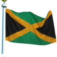 thumbnail image 2 of Drapeau Jamaïcain en Polyester Grande Bannière Nationale 90 X 150 cm, 2 of 3