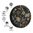 thumbnail image 3 of Spare Tire Cover Dust-Proof Tire Wheel Protector for Car Trailer RV SUV Truck Camper 17 inch, Magic Skull Pentagram Witches Tarot, 3 of 6