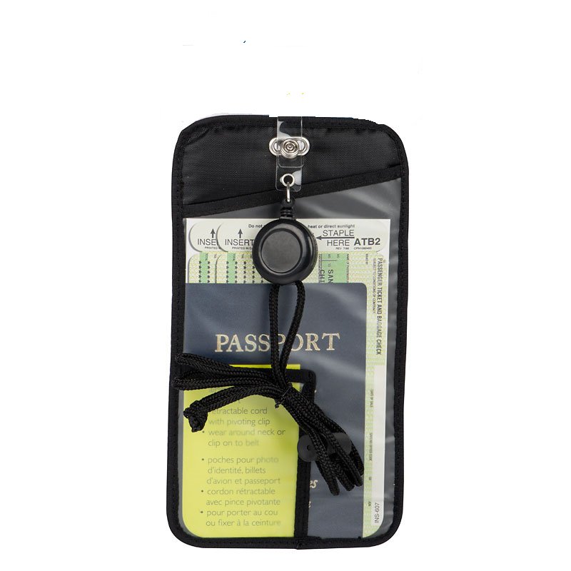 2 Travel Smart Retractable ID Holders Airport Security Passport