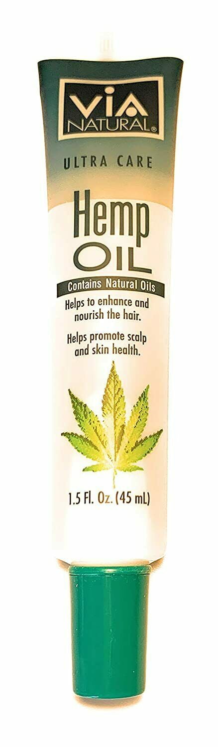 Natural Hemp Seed Oil Helps Fight Dry Scaly Under Nourished Hair Scalp Skin 45ml