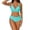 Green, variant on Womens Bikini Swimsuits Womens Two Piece Swimsuit Women's Bikini Split Swimsuit Special Fabric Solid Color Bandeau Swimsuit