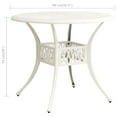 thumbnail image 4 of vidaXL 3 Piece Bistro Set Cast Aluminium White, 4 of 5