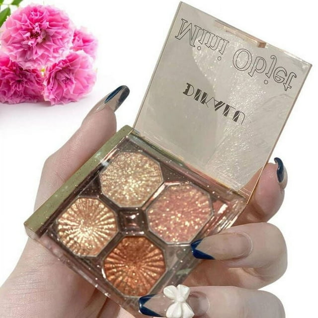 WIFKLSIIPG Lacyie Glitter Eyeshadow 4 Colors Sparkly Eyeshadow Portable Eyeshadow Glitter Makeup Eye Shadow Powder Long Lasting