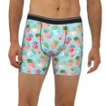 thumbnail image 2 of Men'S Boxer Briefs, Blue Cactus Potted Plant Soft And Breathable Mens Underwear Boxer Briefs With Widen Waist, 2 of 2