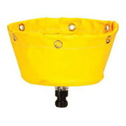 New Pig Corporation Low-Profile Pipe Leak Diverter by New Pig - Catch and Divert Leaks from Pipes - UV Resistant - Reusable - Target Leaks in Tight Spaces - 11.5" Dia x 9" H - TLS190, Yellow