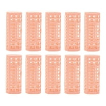 Unique Bargains 10pcs Convenient Heatless Voluminous Hair Roller for Women 2.48"x0.98" Pink