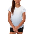 thumbnail image 5 of FAHXNVB Girls Gradient Color Athletic T-Shirts Short Sleeve Quick Dry Crewneck Tees Tops Casual Fashion Breathable Shirts 4-14 Years, 5 of 8