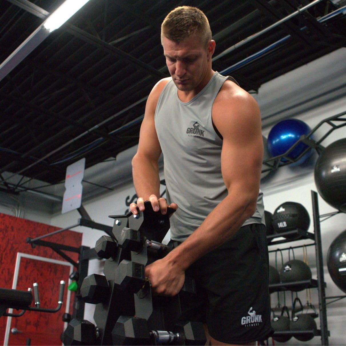 Gronk Fitness A-Frame Dumbbell Rack | 6-Tier Vertical A-Frame Weight Rack | Holds 12 Dumbbells