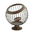 thumbnail image 1 of ZheElen Convenient Pod Holder Iron Forcapsule Coffee Storage Box Coffee Forcapsule Storage Box Easy To Clean brown, 1 of 6