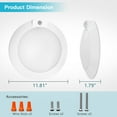 thumbnail image 5 of 12 inch Led Motion Sensor Light Indoor,120V CRI90 23W 3000K Warm White Surface Mount Led Ceiling Light, Motion Activated Disk Light for Closet Hallway Stairwell, 5 of 7
