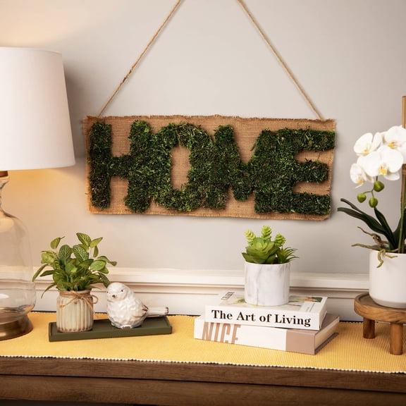 Northlight Rustic Home Artificial Grass Wall Hanging Decoration - 9.5" x 23" - Green & Beige