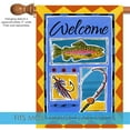 thumbnail image 3 of Toland Home Garden Rainbow Trout Welcome Fish summer Flag Double Sided 28x40 Inch, 3 of 5