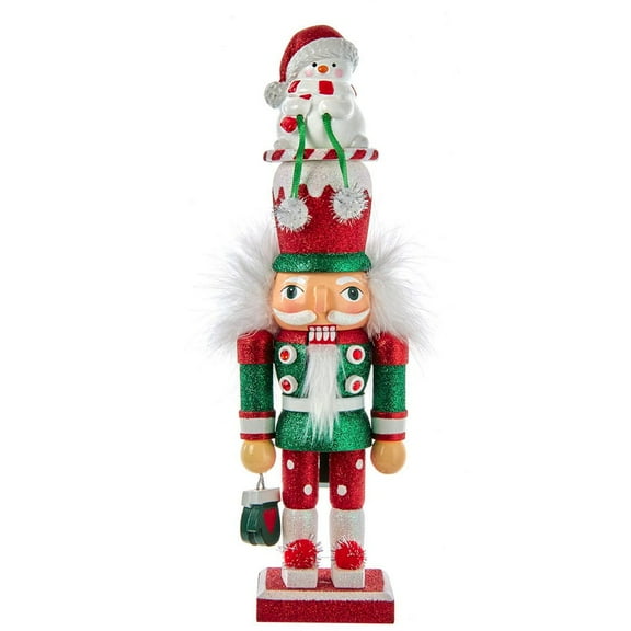 Kurt Adler 12" Hollywood Snowman Hat Nutcracker