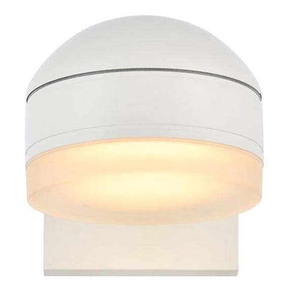 Raine Integrated LED wall sconce in white