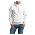 thumbnail image 1 of Sweat à Capuche Pull-Over Mélange Lourd 50/50 Gildan (Style 18500), S, Blanc, 1 of 1