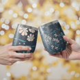 thumbnail image 2 of Floral 12oz Stainless Steel Insulated Wine Tumbler with Lid and Straw – Double Wall Vacuum Mug for Hot & Cold Drinks, 304 Steel Interior, Sweat-Free Design,Thanksgiving,Christmas, Spring,Flower, 2 of 5
