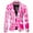 Hot Pink, variant on Toimothcn Mens Suit Jacket Fashion Valentine Day Love Heart Printed Blazers Oversized Warm Slim Fit One Button Funny Festival Performance Suit Jacket Leisure Mens Clothes