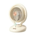 thumbnail image 5 of deevoka Desk Fan 3 Timing Function Quiet 3 Speeds Mini Fan for Desktop Travel Office Yellow, 5 of 9