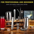 thumbnail image 4 of VONATES 16Pcs Cocktail Shaker tool Set Bartender Shaker Jigger,304 Stainless Steel Martini Shaker and Strainer, 4 of 7