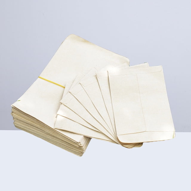 IFANLANDOR 50pcs Paper Bags Self Sealing Bags For Beans Corn And Nuts Storage Durable Takeaway Packaging
