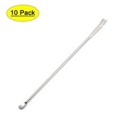Uxcell 150mm 2 in 1 Double Head Stainless Steel Micro Lab Sampling Spoon 10 Pack