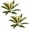 White-green, variant on Artificial Potted Trees with Ground Stakes Logs Tropcial Plant 21.6in Fake Dracaena Tree for Indoor Outdoor Office Home Living Room Patio Greenery Porch Decor