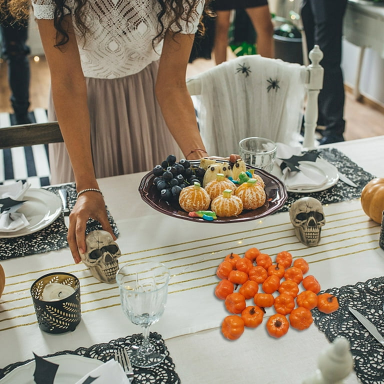 Dinner Party Table Settings For 10 With Food BZPIZ Halloween