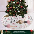 thumbnail image 6 of Coolnut Ballet Christmas Tree Skirt Home Decoration Large Round Christmas Tree Skirt for Holiday Party Home Christmas Day Ornaments,47.2", 6 of 6